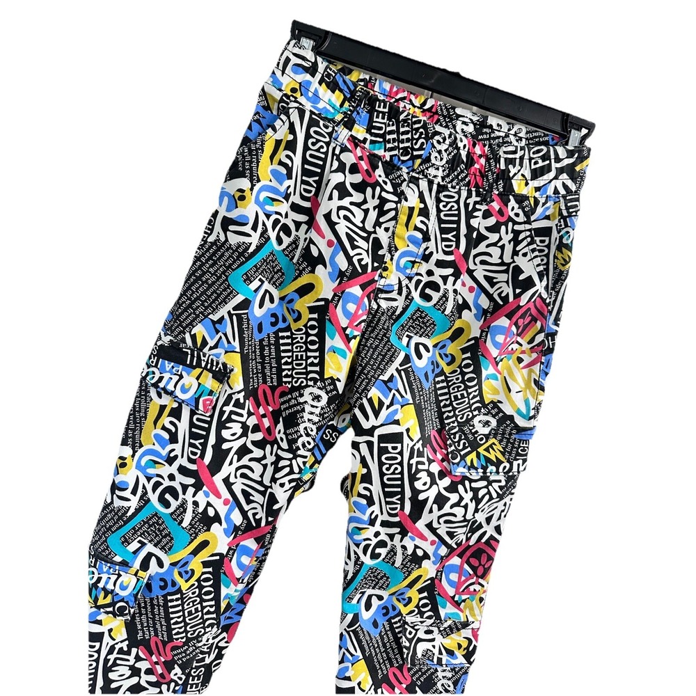 SALE = 3/$25 90s V.I.P. Women's Jogger Pants Graffiti Markings Street Vibes Sz 5